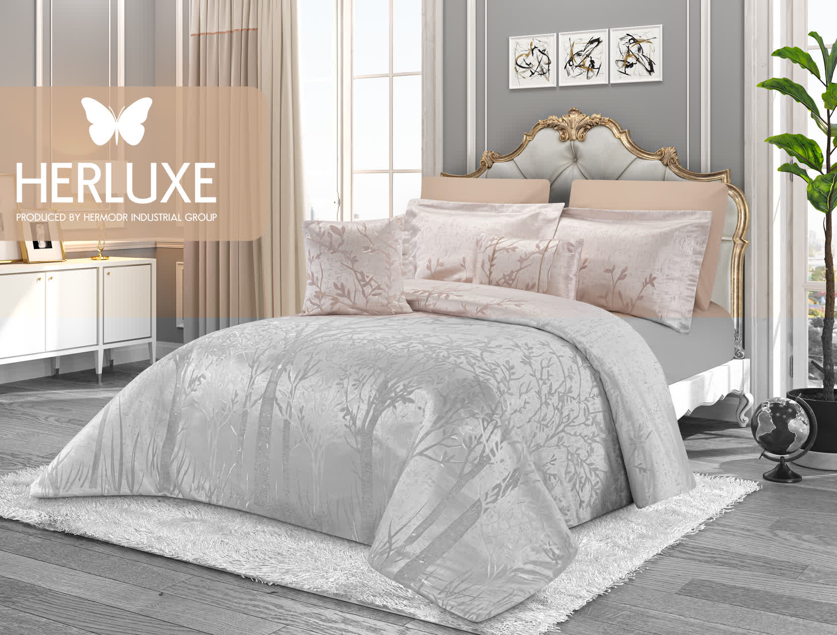 روتختی هرمدر لوکس هرمدر (هرلوکس) مدل بستان صورتی روشن