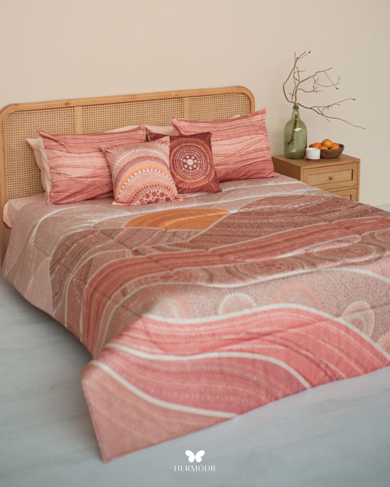 روتختی هرمدر مدل هرمز - سرویس لحاف 2 نفره کتان ارگانیک