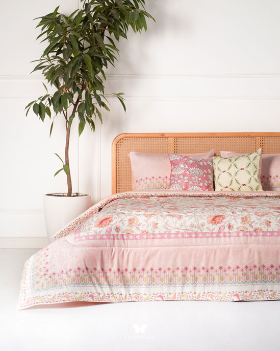 روتختی هرمدر مدل نگارستان - سرویس لحاف 2 نفره کتان ارگانیک