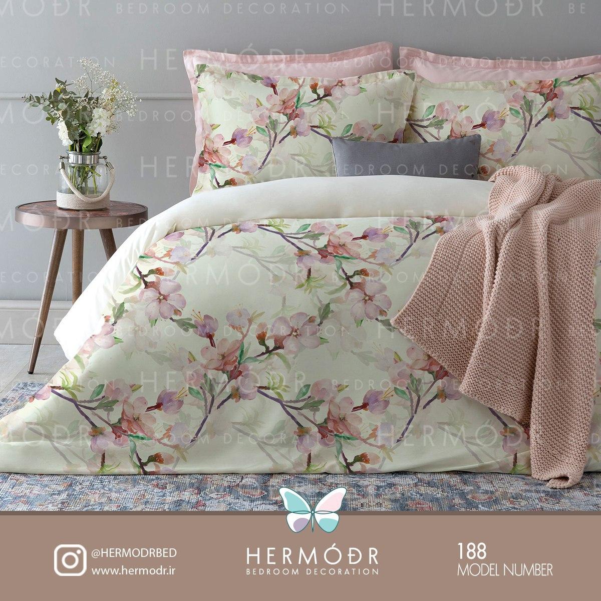 سرویس خواب هرمدر silk - سرویس لحاف 2 نفره کتان ارگانیک